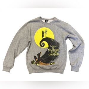 Disney Nightmare Before Christmas Jack & Sally Grey Sweatshirt – Small